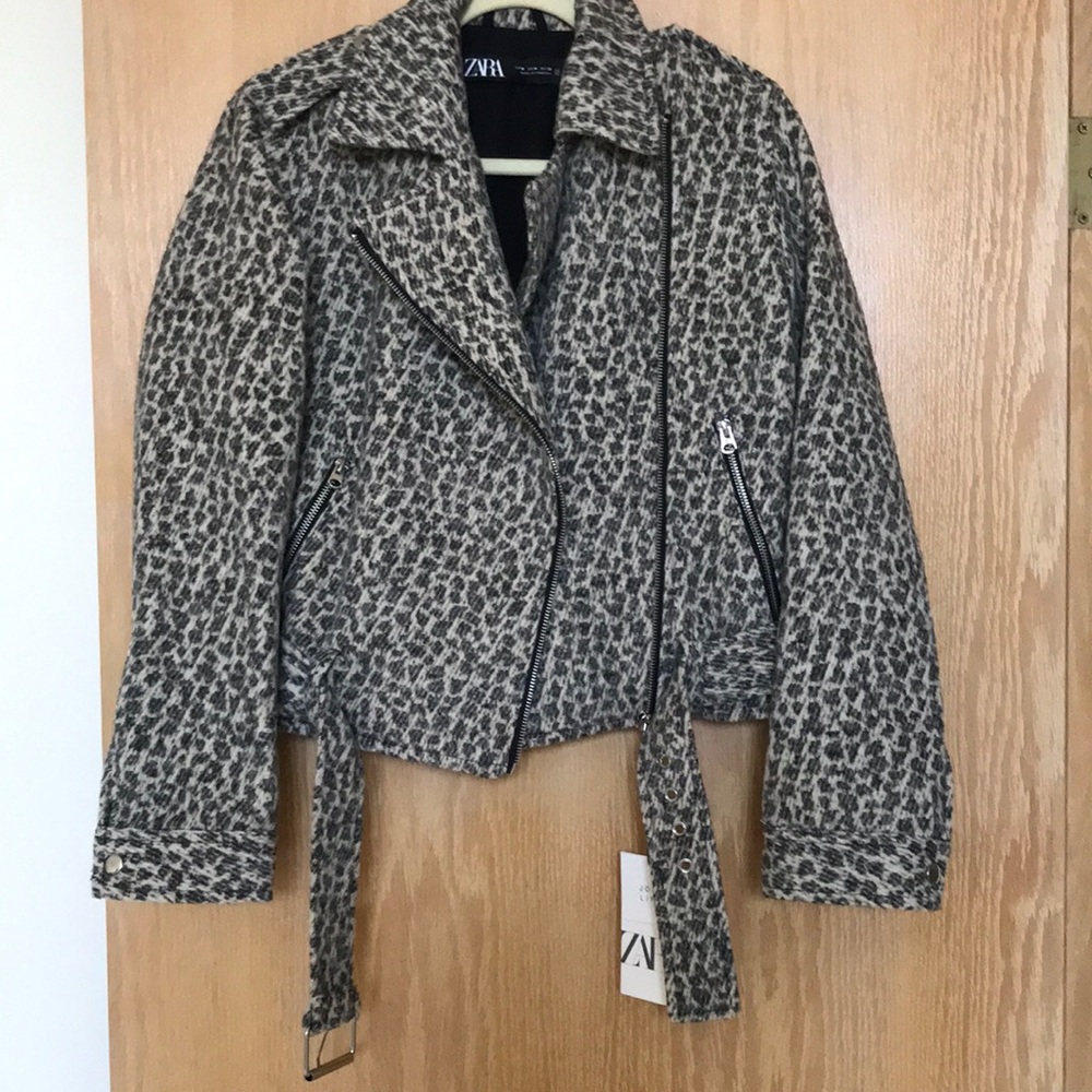 Zara animal print jacket